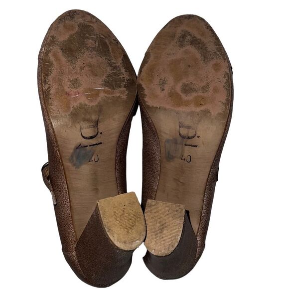 Diana Warner Mary Jane Pumps Tan Size 40 9 Heels - Picture 5 of 9
